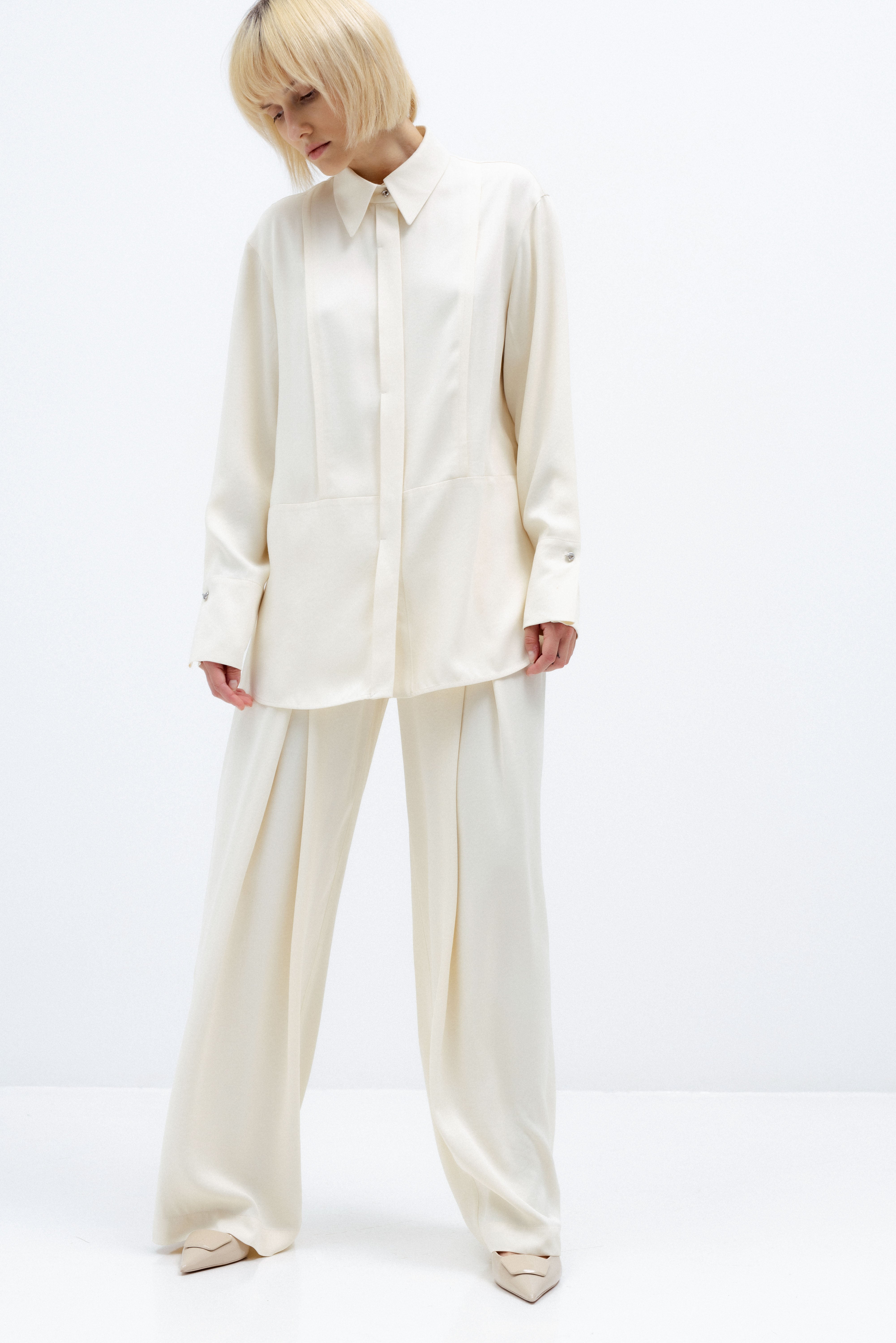 MILK-SHADE FLUID SHIRT