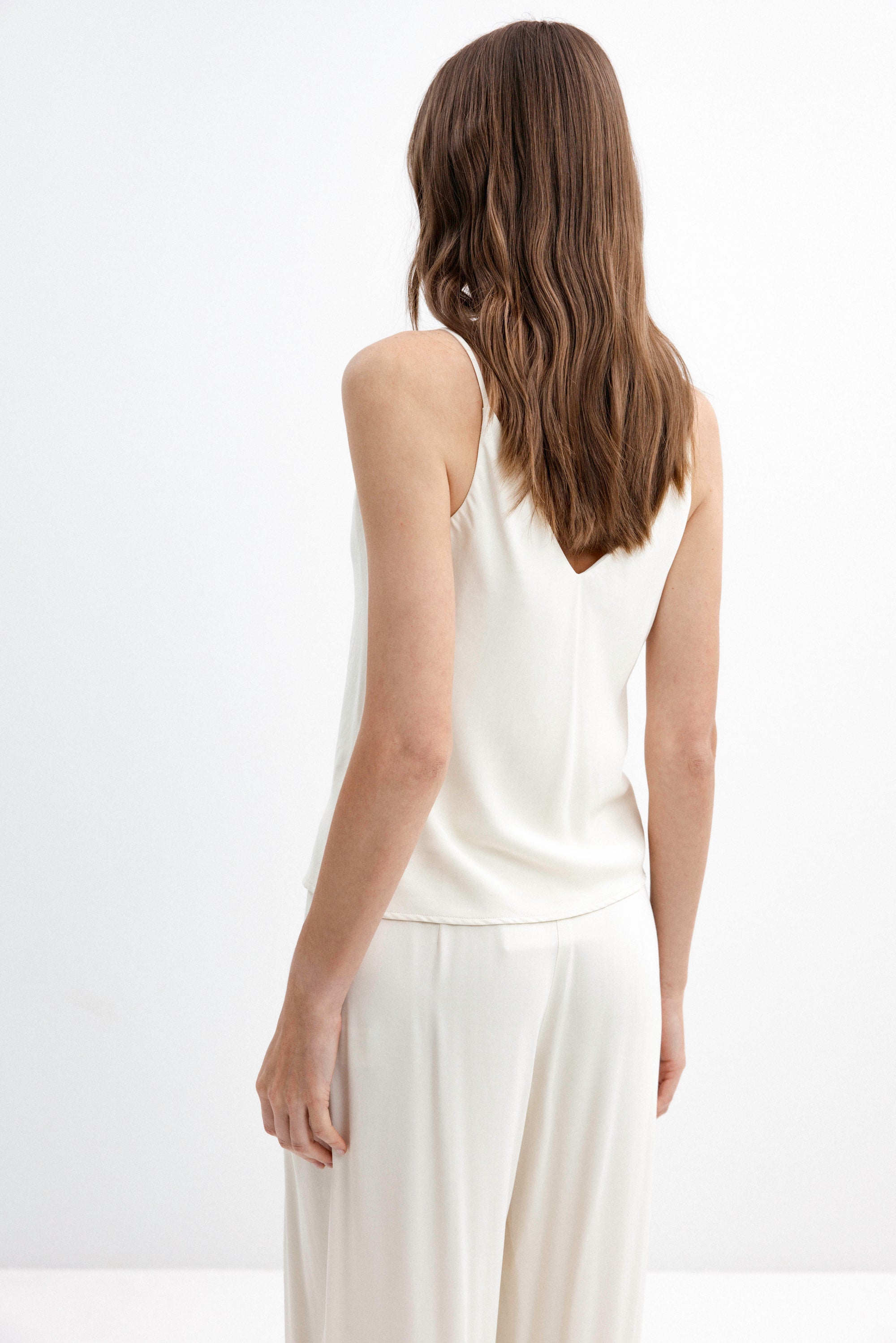 MILK-SHADE BLOUSE WITH STRAPS