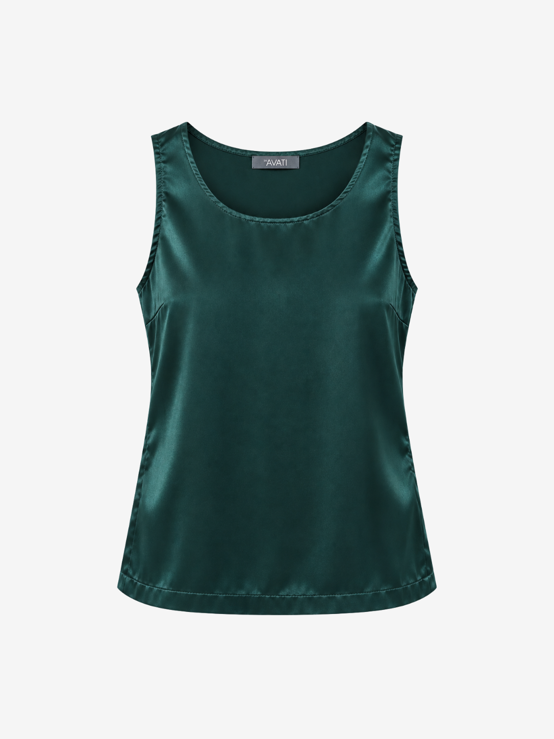 EMERALD SATIN BLOUSE