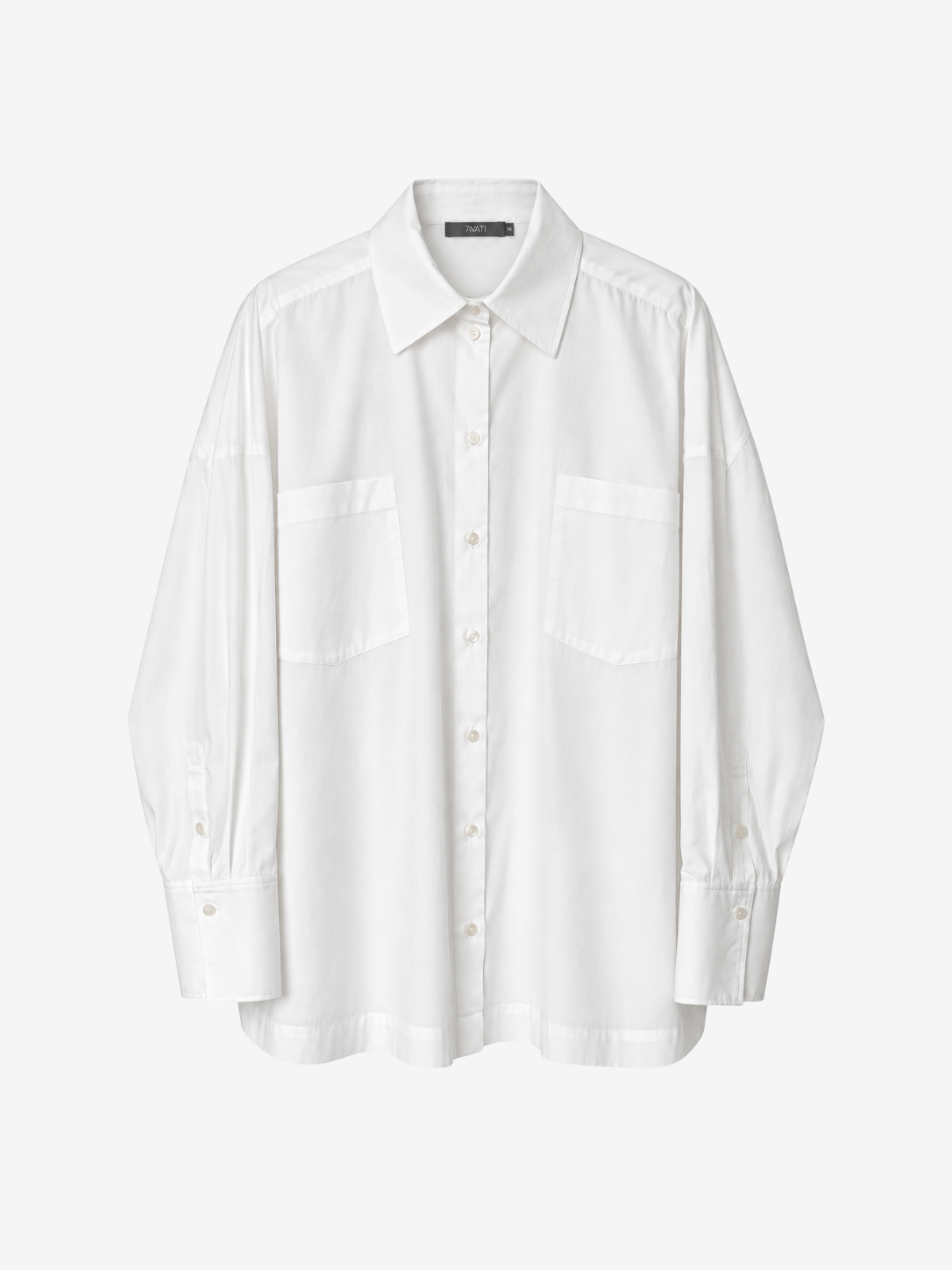 WHITE OVERSIZED COTTON SHIRT