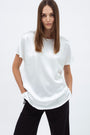 WHITE LOOSE FIT BLOUSE