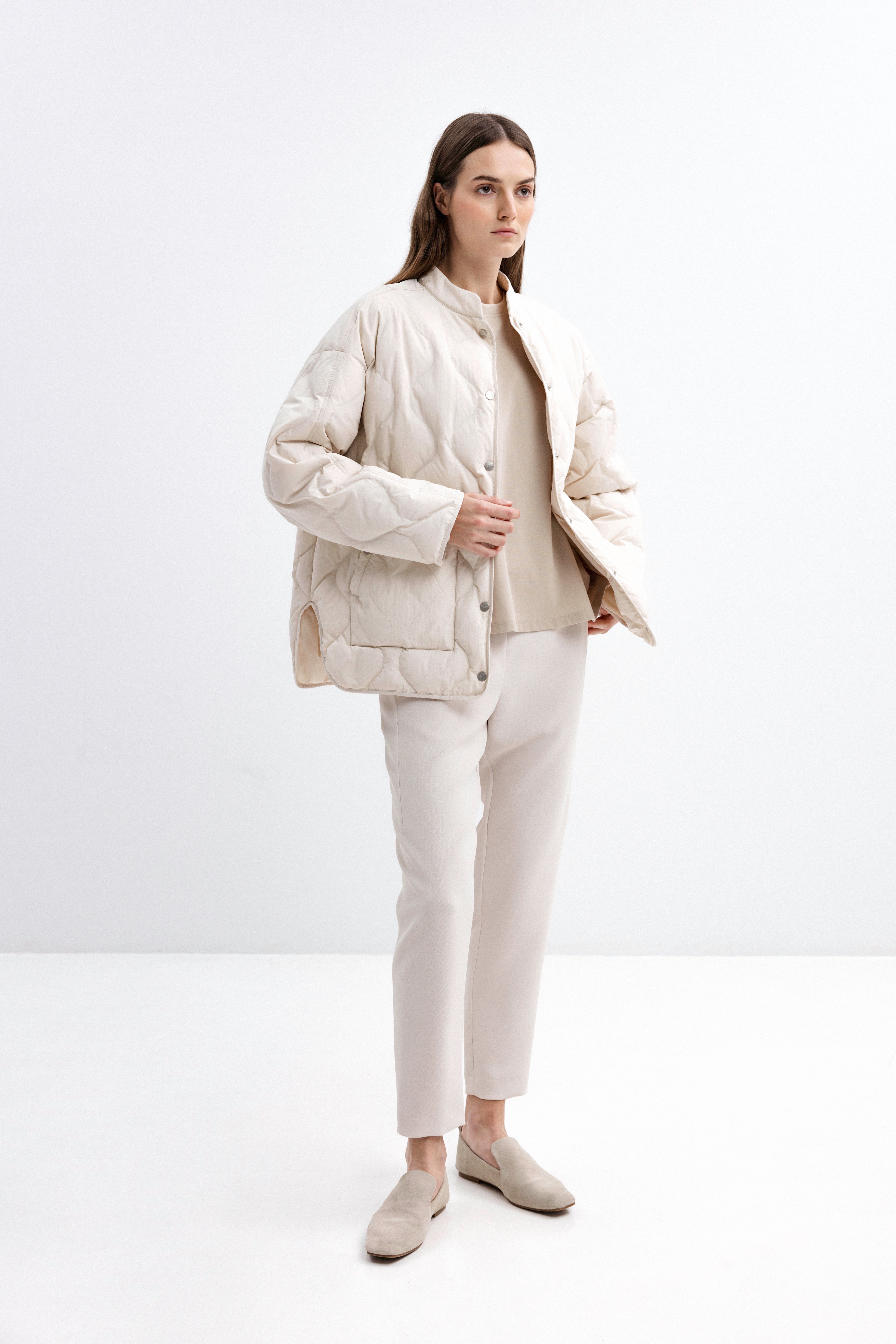 OVERSIZED MILK SHADE DOWN JACKET