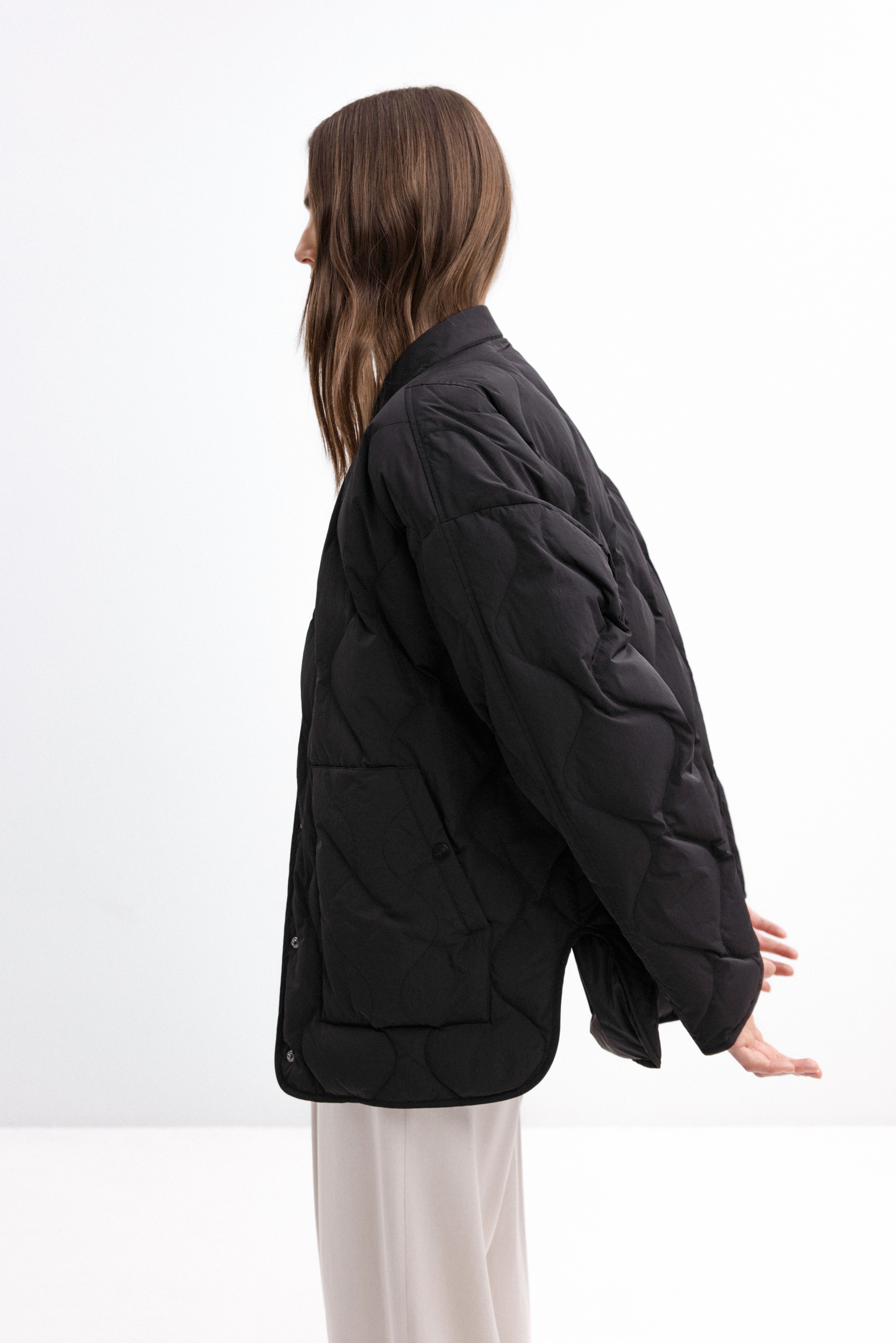 OVERSIZED BLACK DOWN JACKET