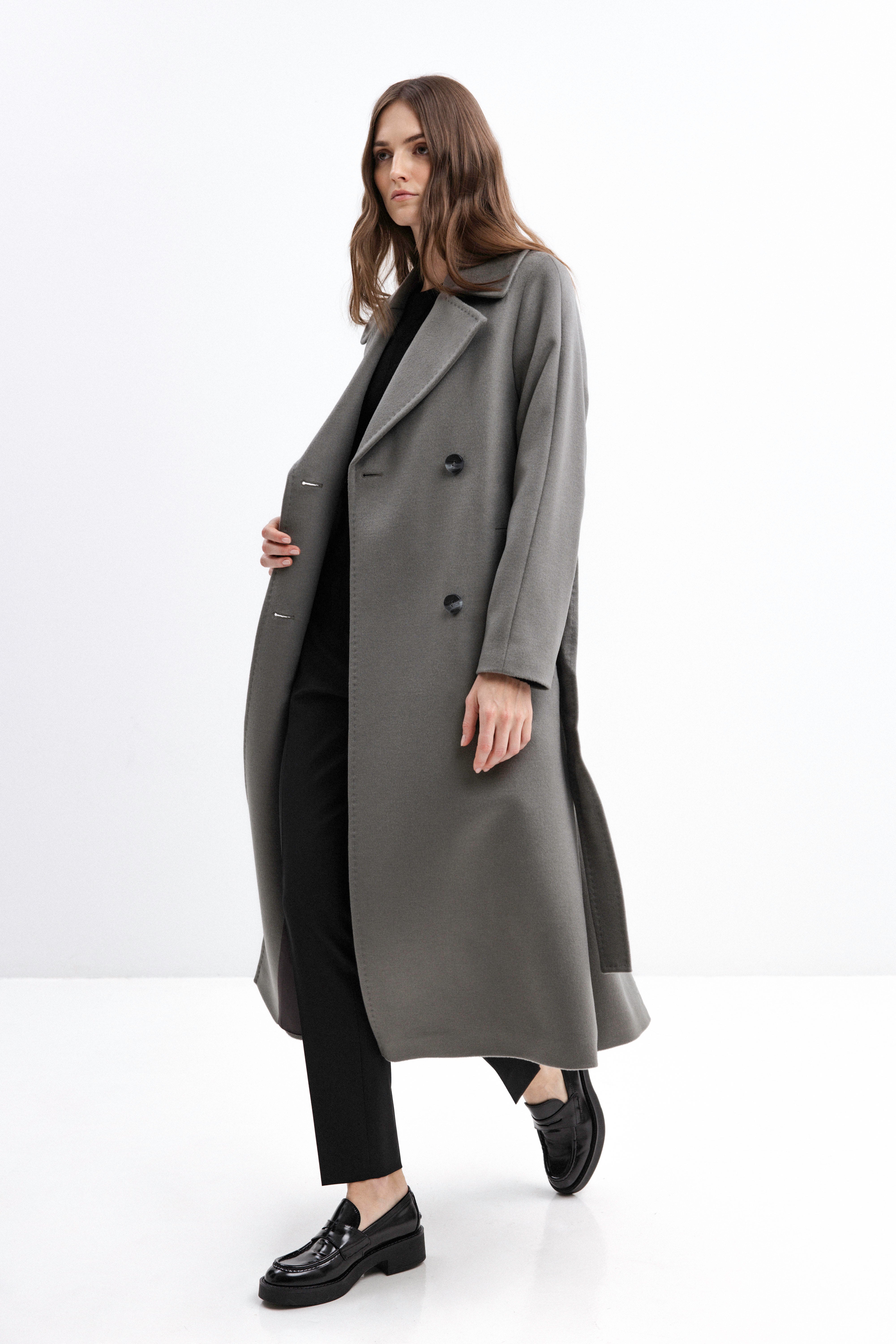 JADE BELTED WOOL COAT – InAvati