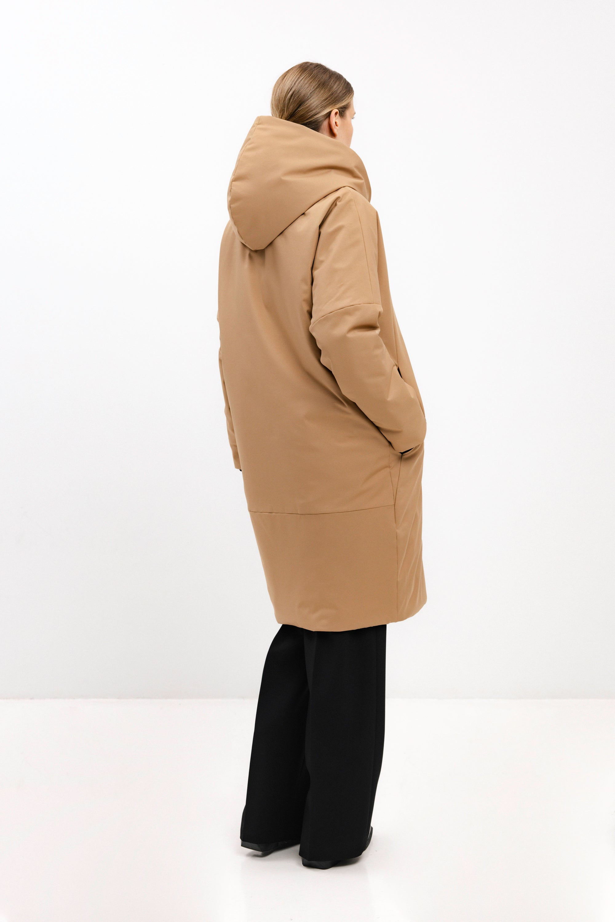 LIGHT BROWN JACKET WITH CAMEL WOOL