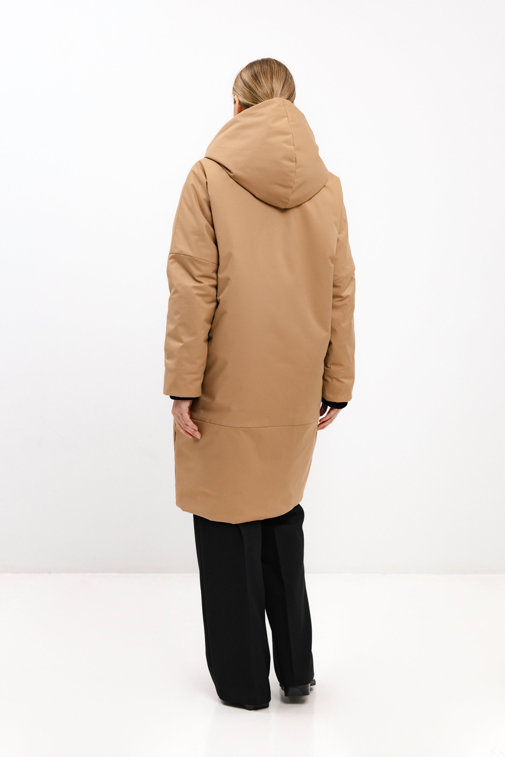 LIGHT BROWN JACKET WITH CAMEL WOOL