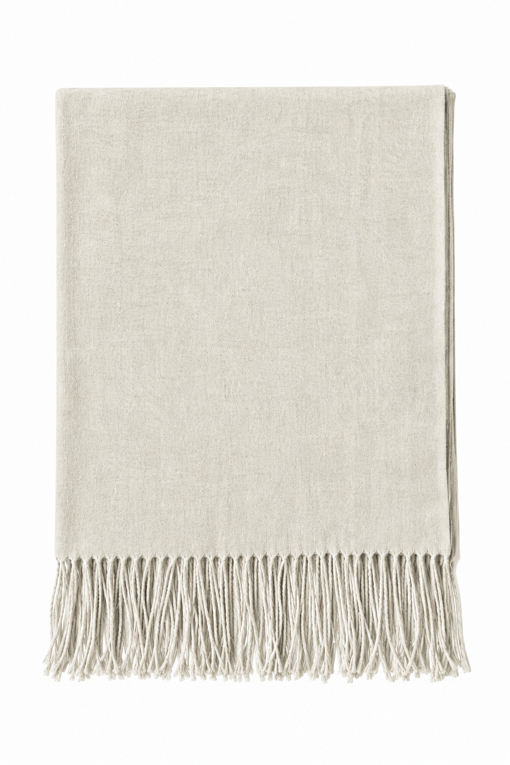 MILK AND GREY REVERSIBLE SCARF WITH WOOL