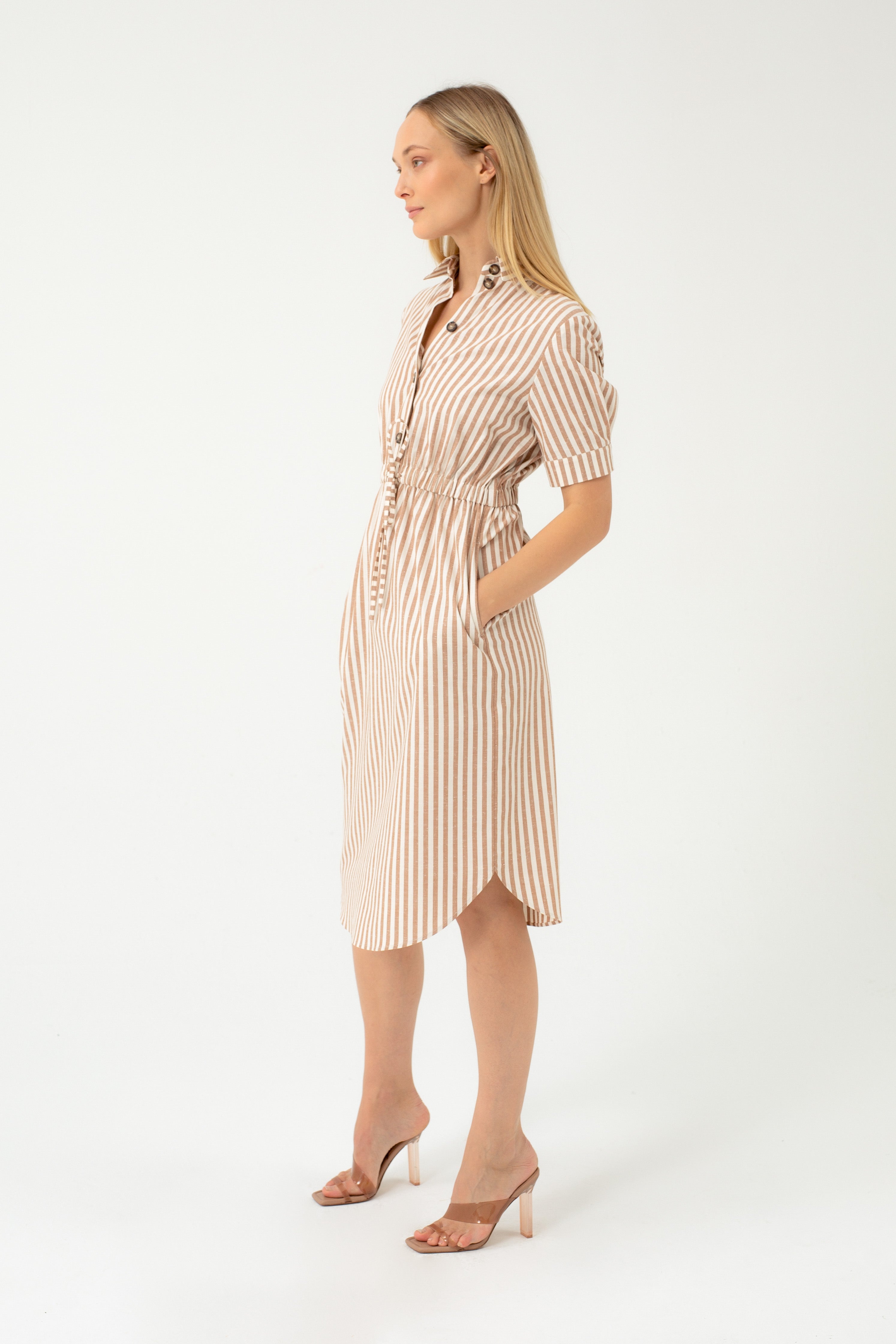 COTTON STRIPED DRESS