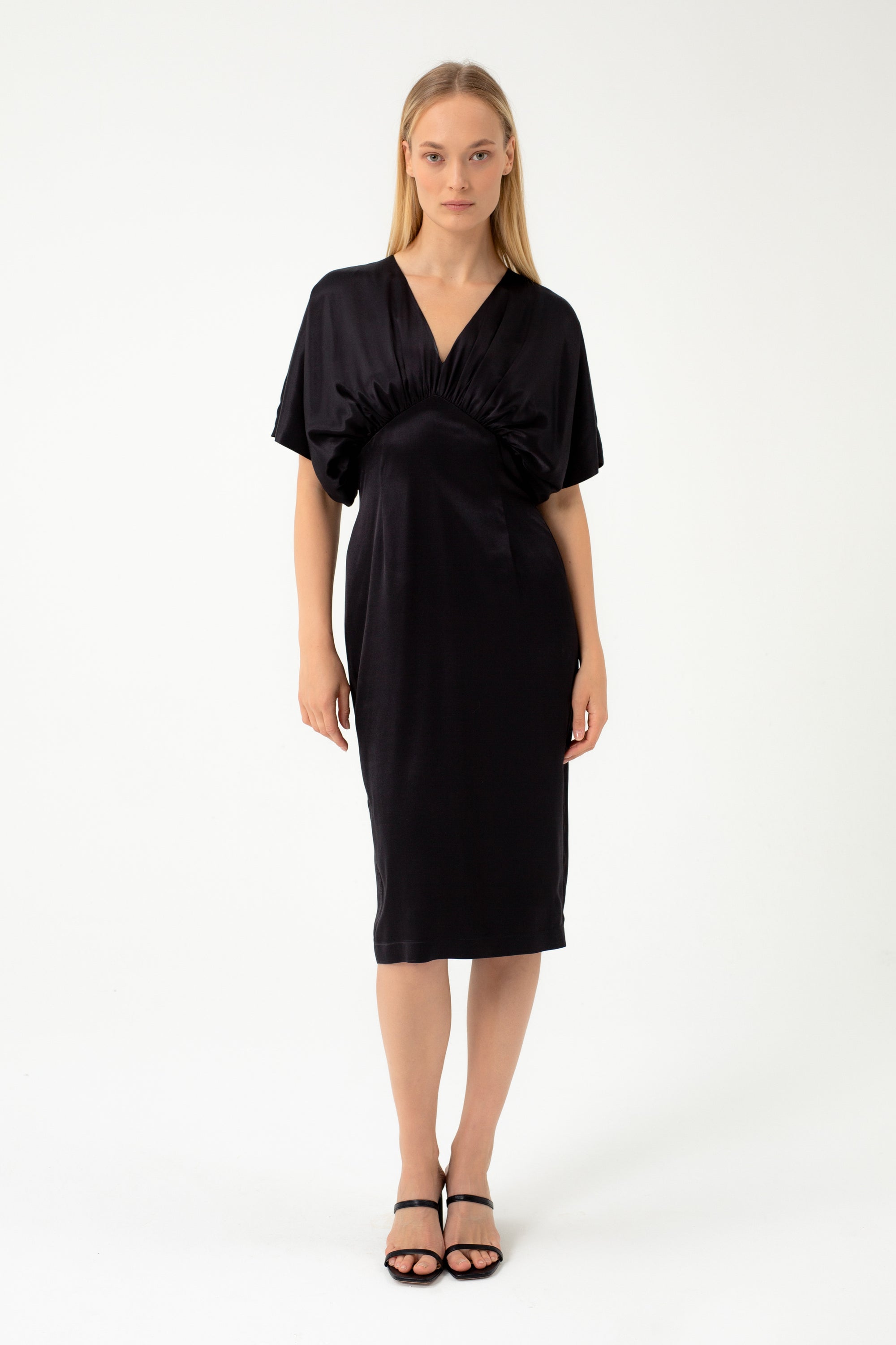 black dress kimono Nola kimono dress black