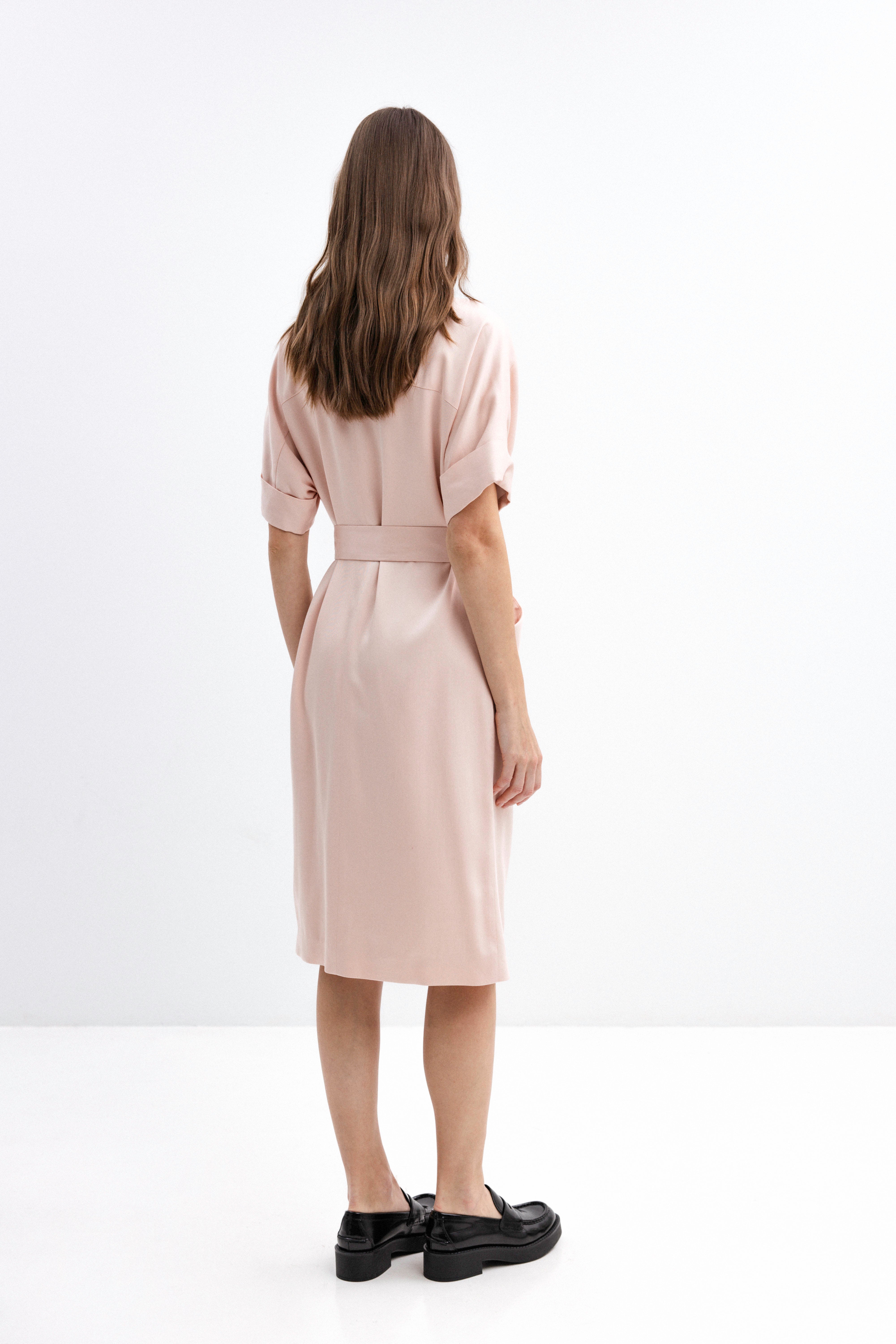 BLUSH ROSE VEST TYPE DRESS