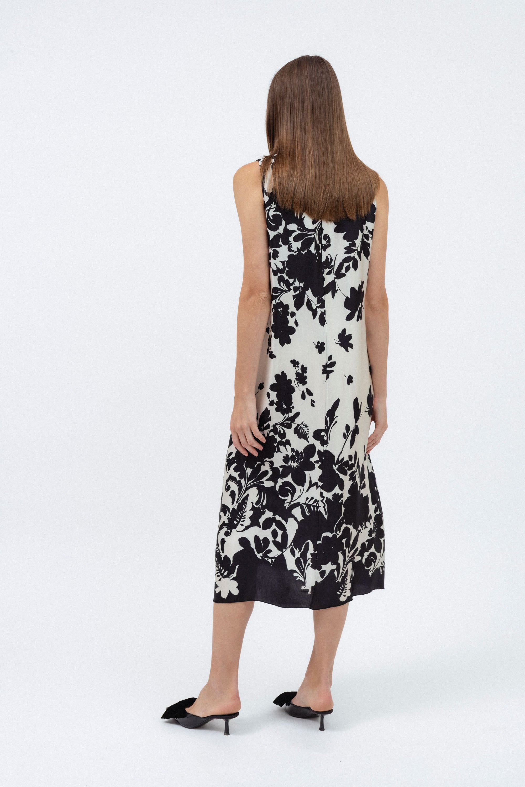 FLORAL PRINT MIDI DRESS