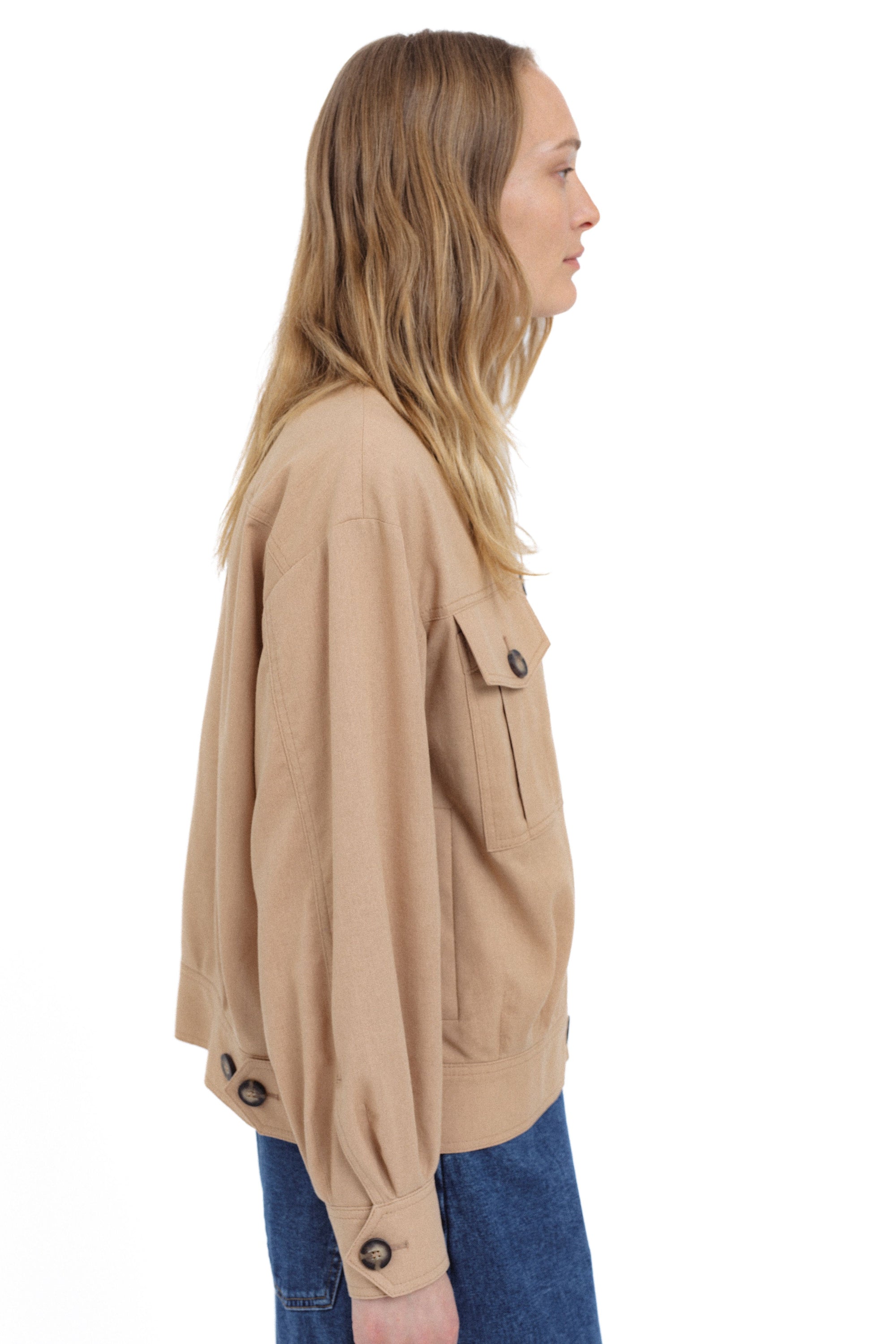 Sandbomberjacke mit Futter