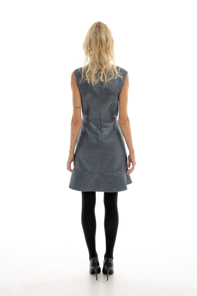 MINI DRESS WITH RUFFLES AT THE BOTTOM