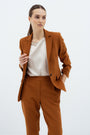 SINGLE-BREASTED CHESTNUT BLAZER