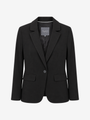 BLACK SINGLE-BREASTED FITTED BLAZER