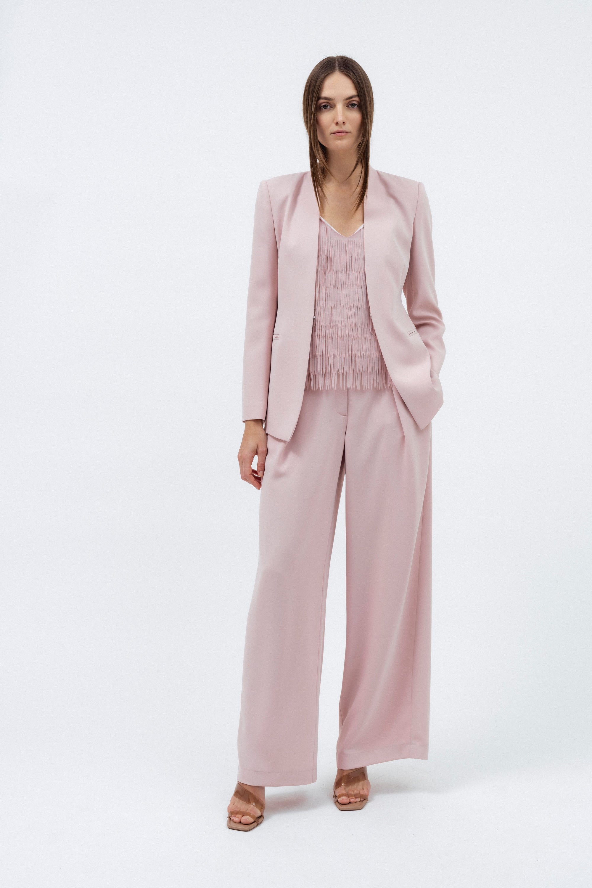 ROSE PINK FITTED BLAZER