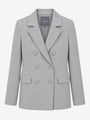 LIGHT GREY DOUBLE-BREASTED BLAZER