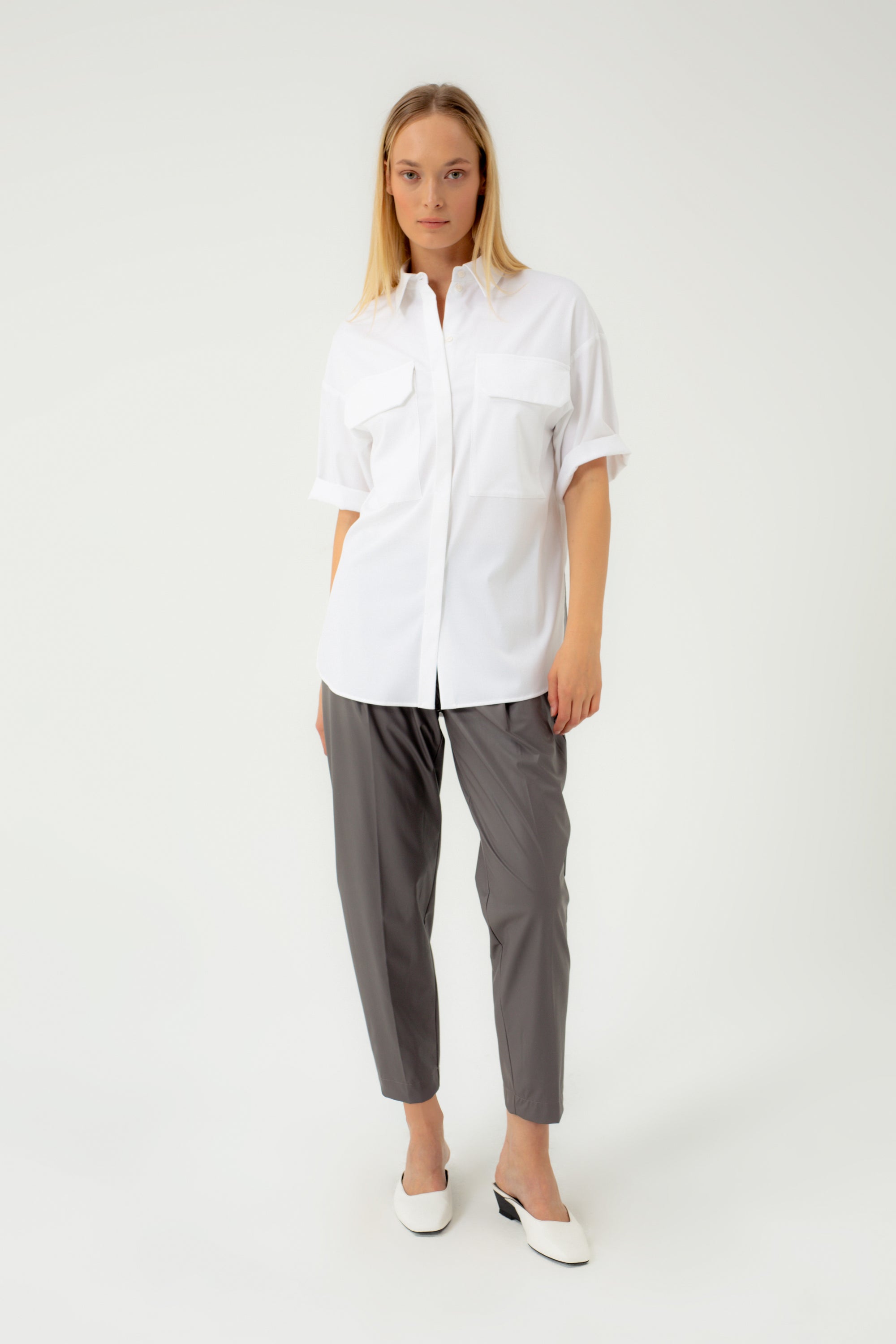 EKO ODOS KELNĖS SU JUOSMENIU ANT GUMOS