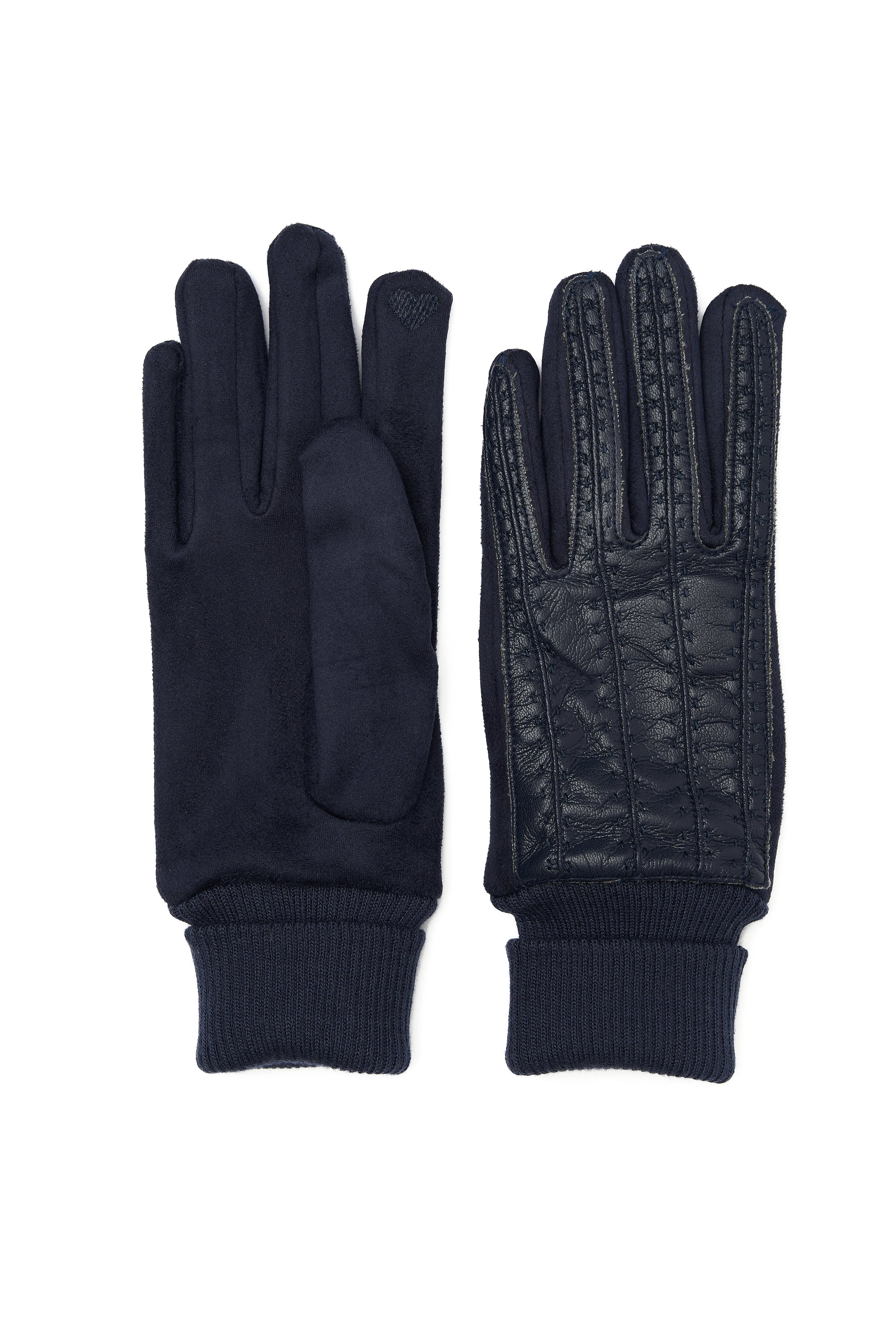 BLAUE HANDSCHUHE AUS ÖKO-LEDER