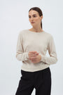 BEIGE SWEATER WITH WOOL