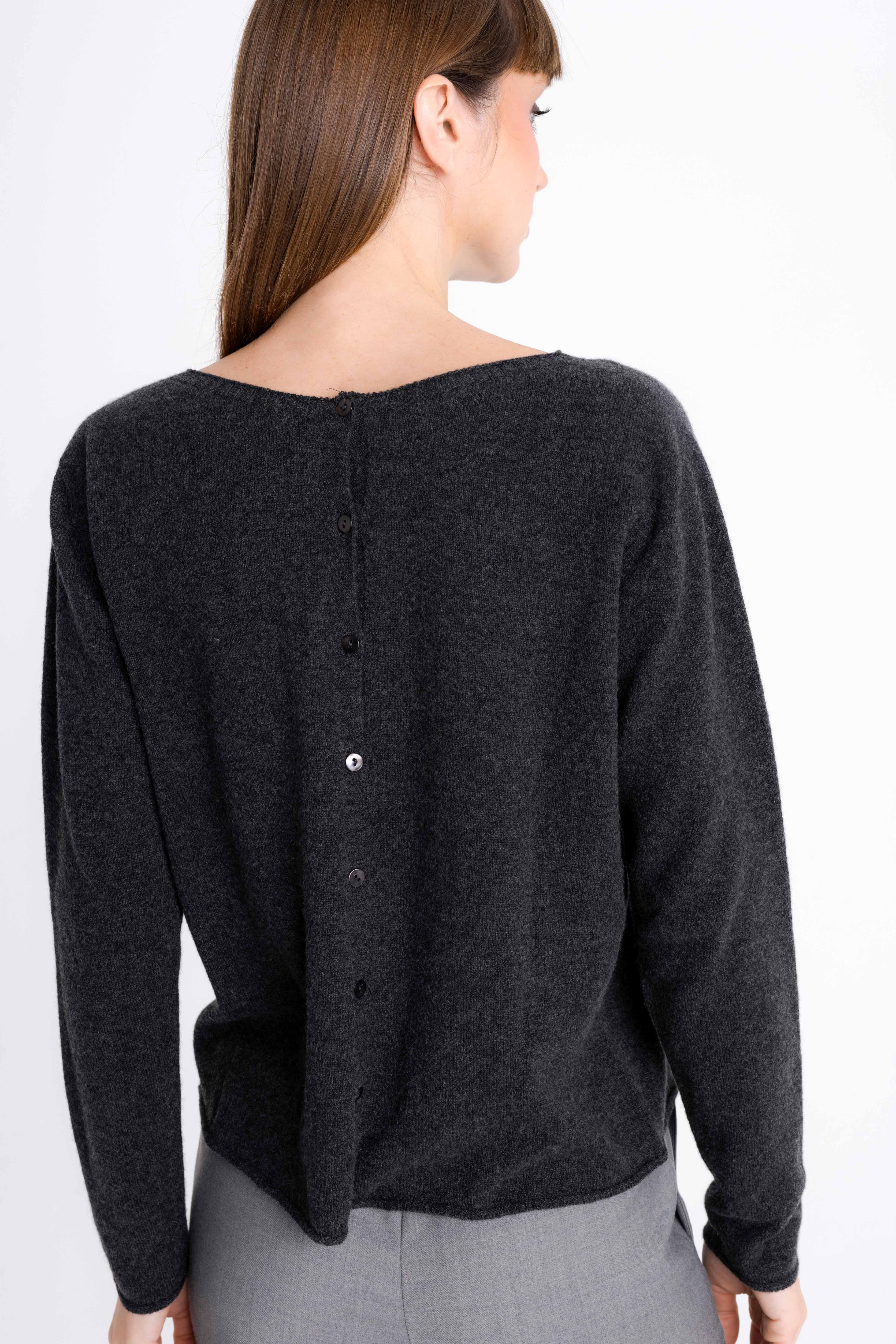 MERINO WOOL GREY SWEATER