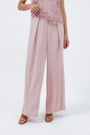 ROSE PINK WIDE-LEG TROUSERS