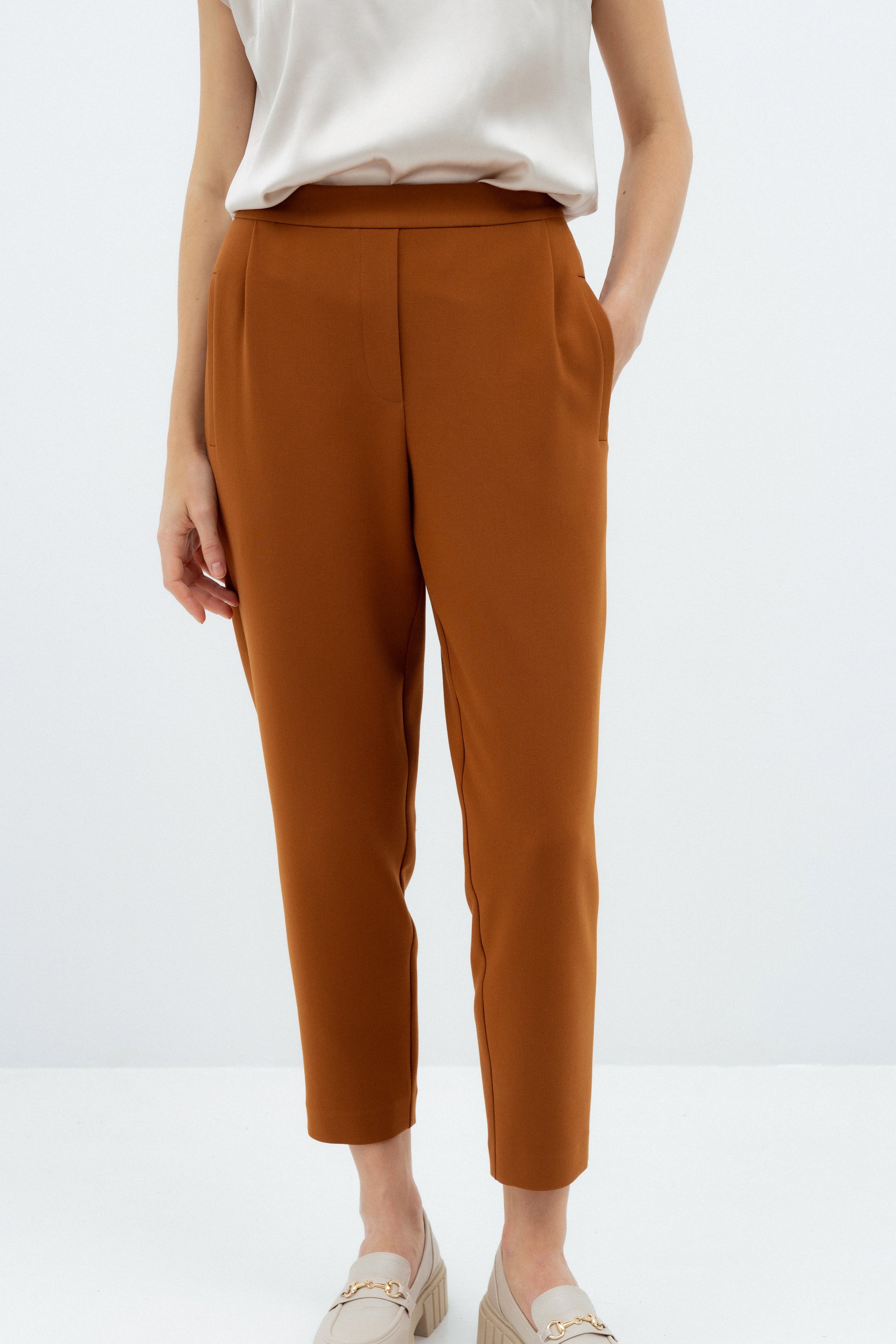 CHESTNUT JOGGER TROUSERS
