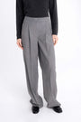 WIDE-LEG LIGHT GREY TROUSERS