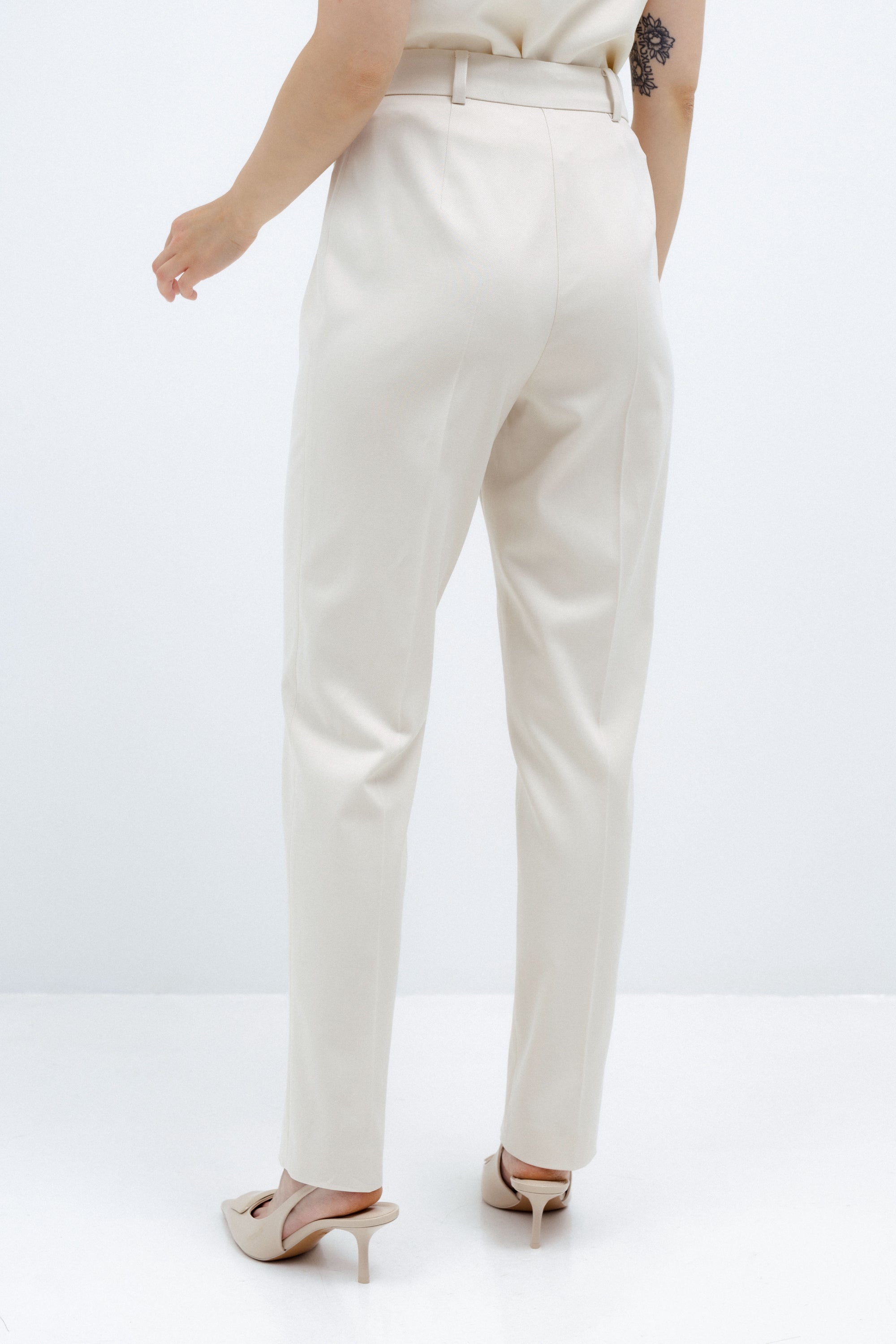 MILK-SHADE SLIM FIT TROUSERS
