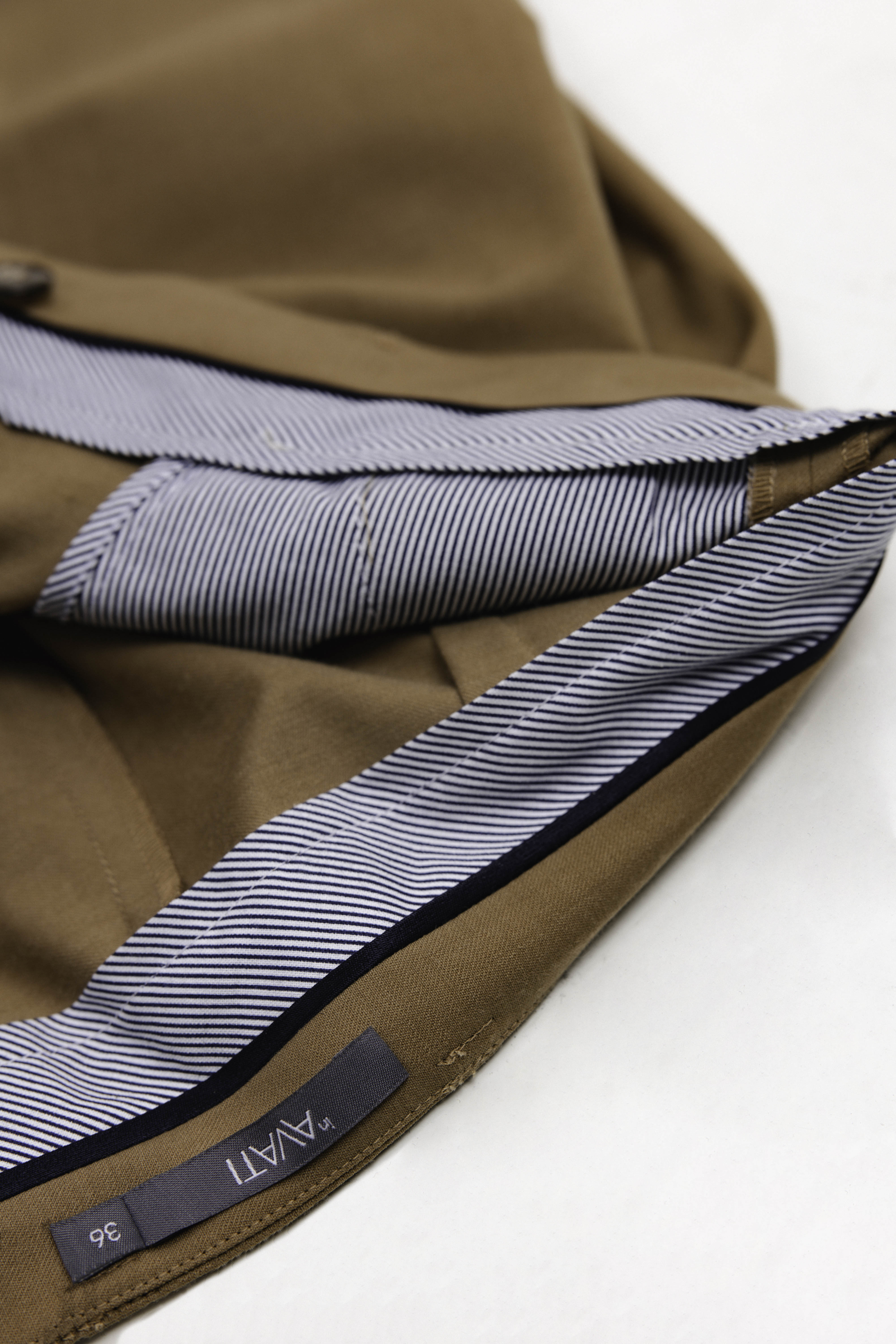 CAMEL STRAIGHT-LEG TROUSERS