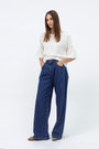 BLUE WIDE-LEG JEANS