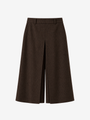 Dunkelbraune Culottes aus Wollmischung