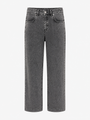 GREY WASH WIDE-LEG JEANS