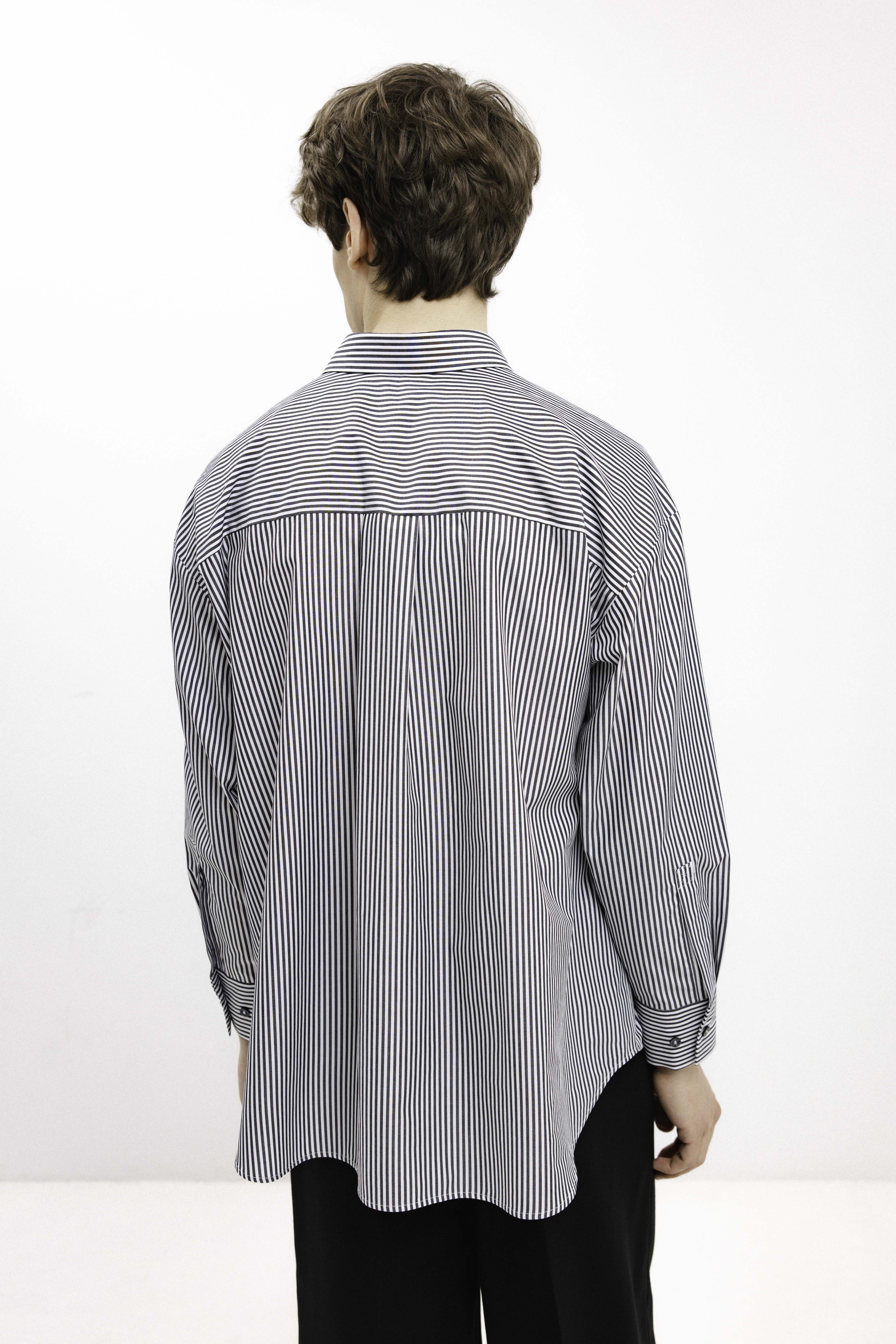 UNISEX LONG-SLEEVE STRIPED SHIRT