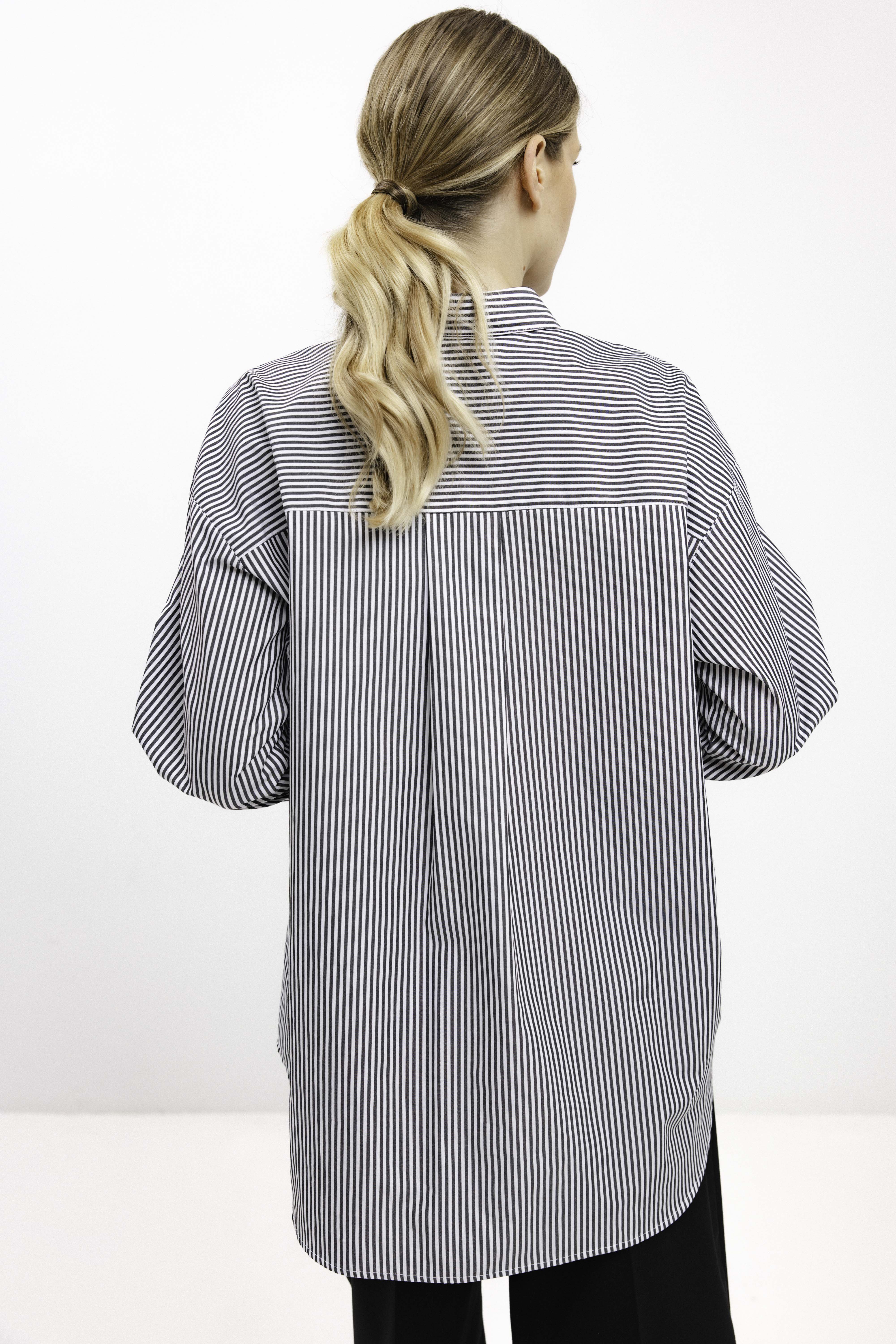 UNISEX LONG-SLEEVE STRIPED SHIRT