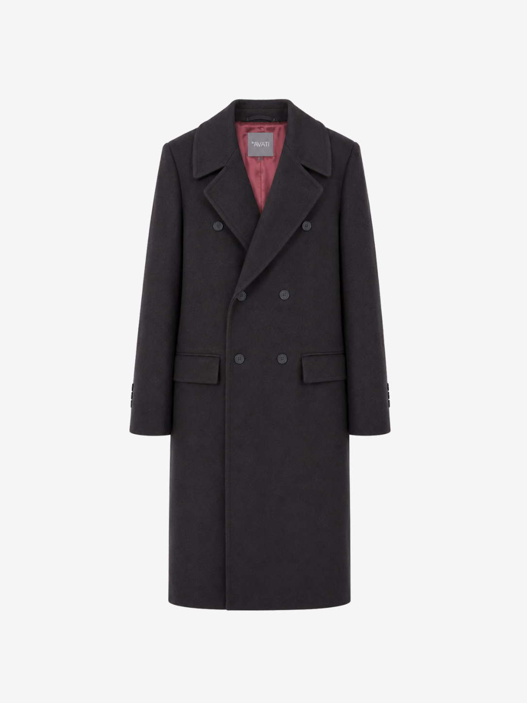 ANTHRACITE WOOL-BLEND UNISEX COAT WITH MEIDA INSULATION