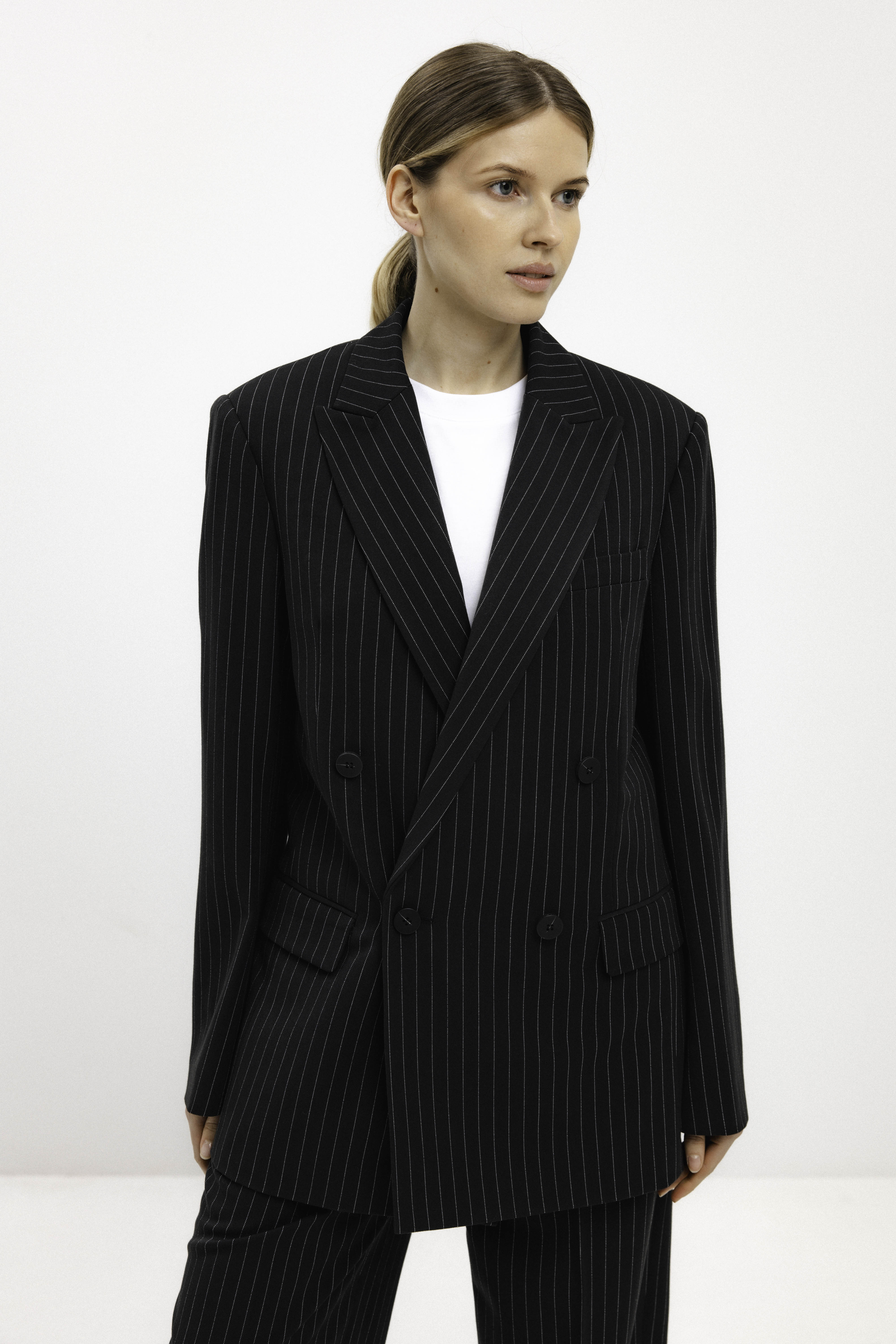 UNISEX OVERSIZED STRIPED BLAZER