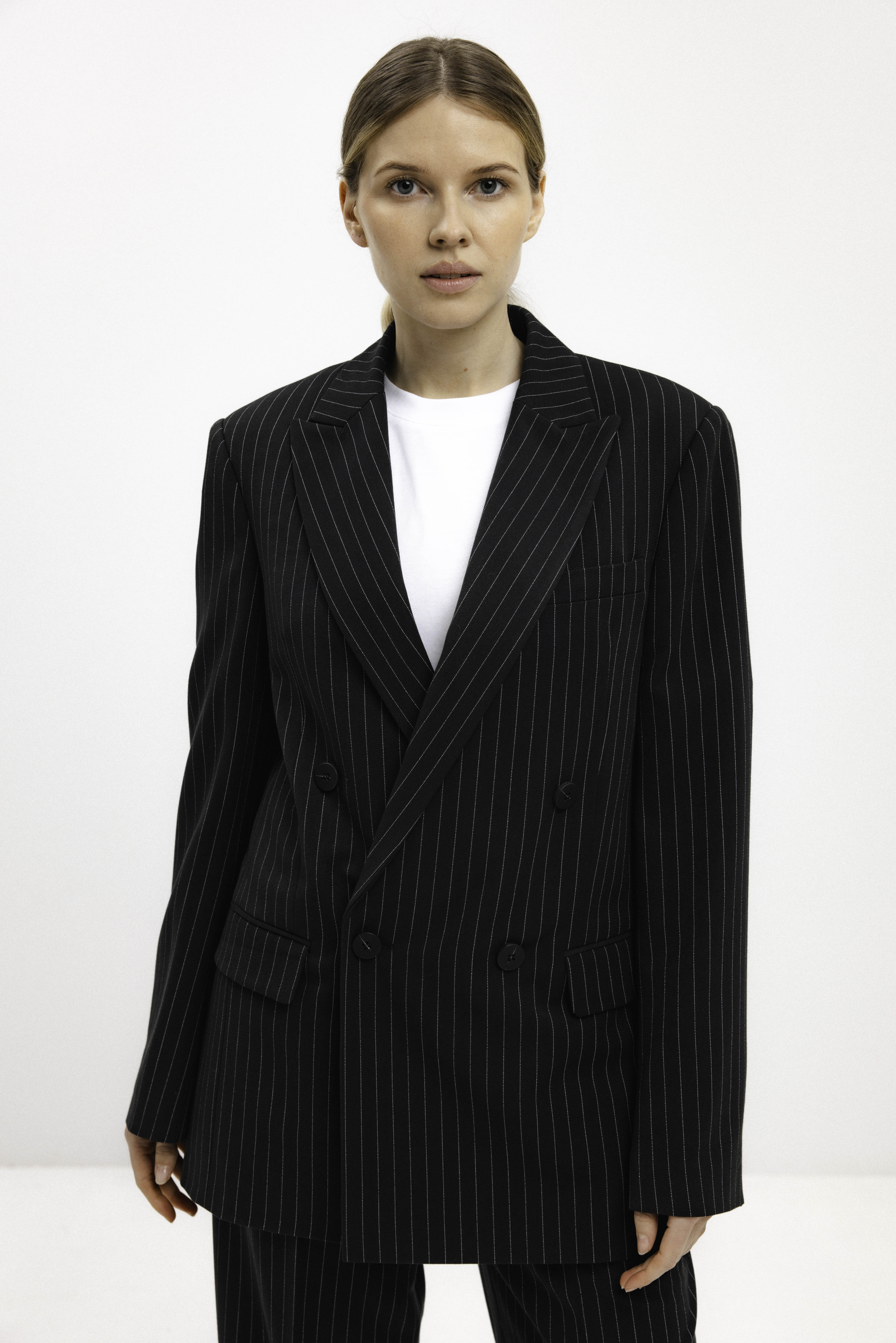 UNISEX OVERSIZED STRIPED BLAZER