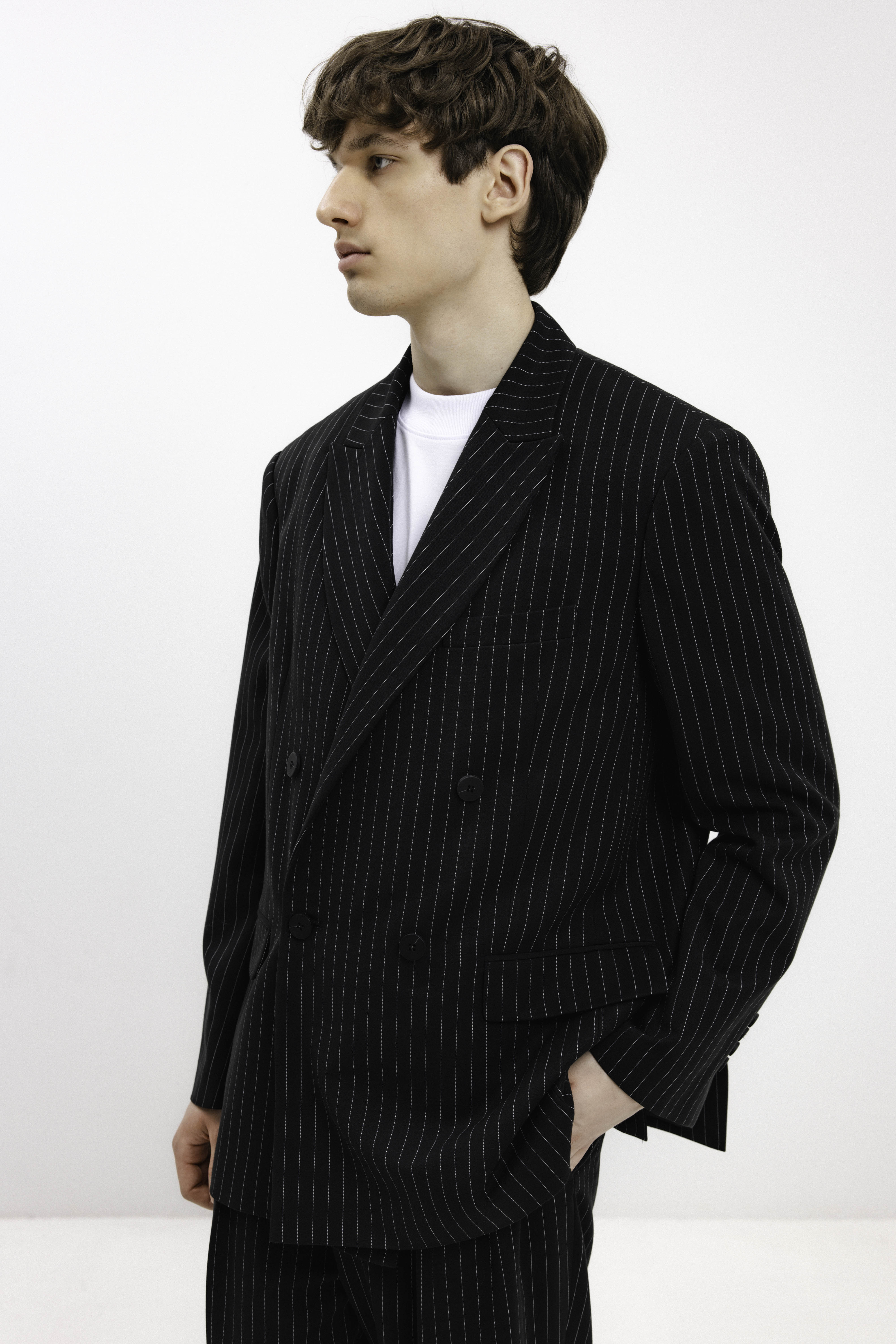 UNISEX OVERSIZED STRIPED BLAZER