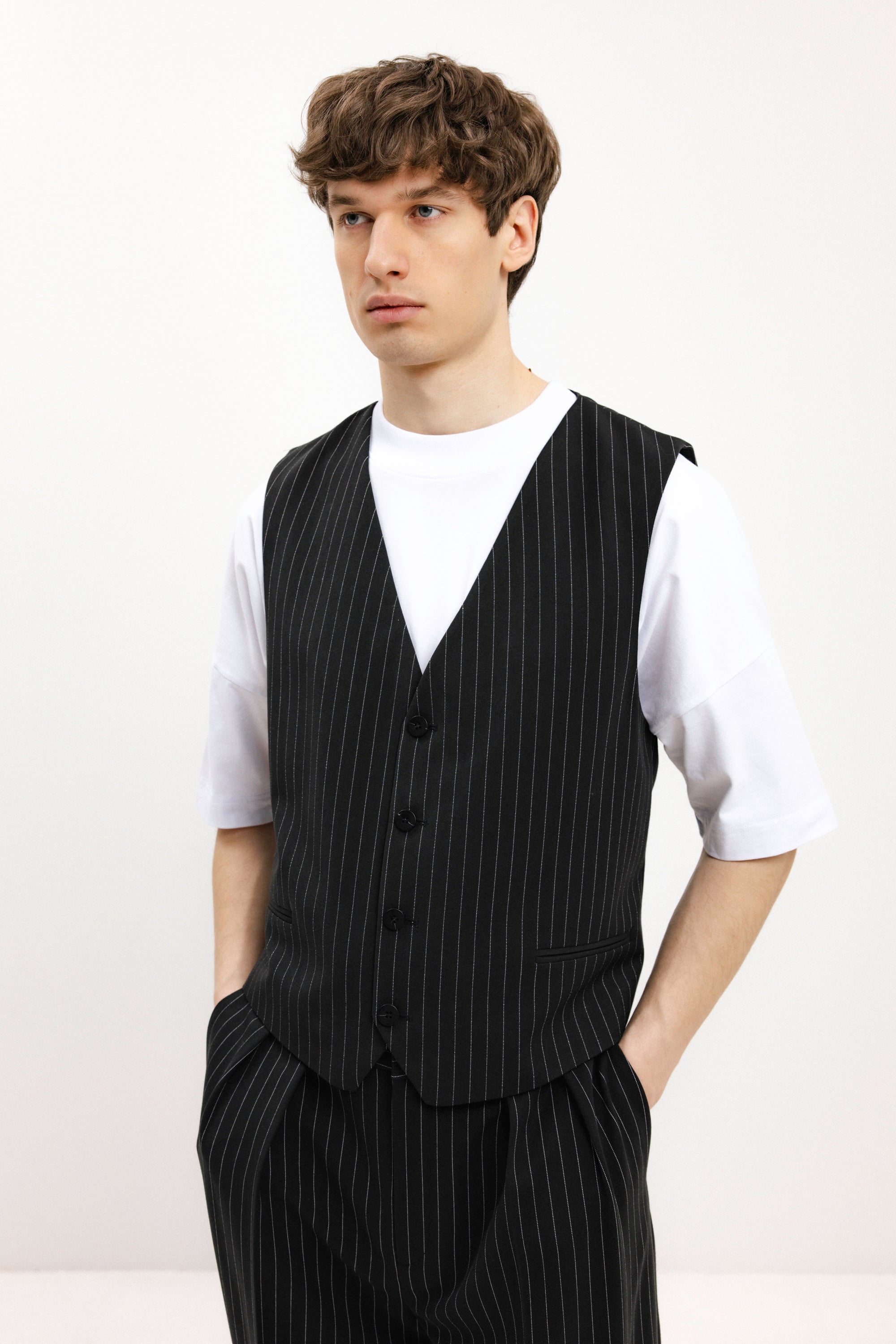 UNISEX STRIPED VEST