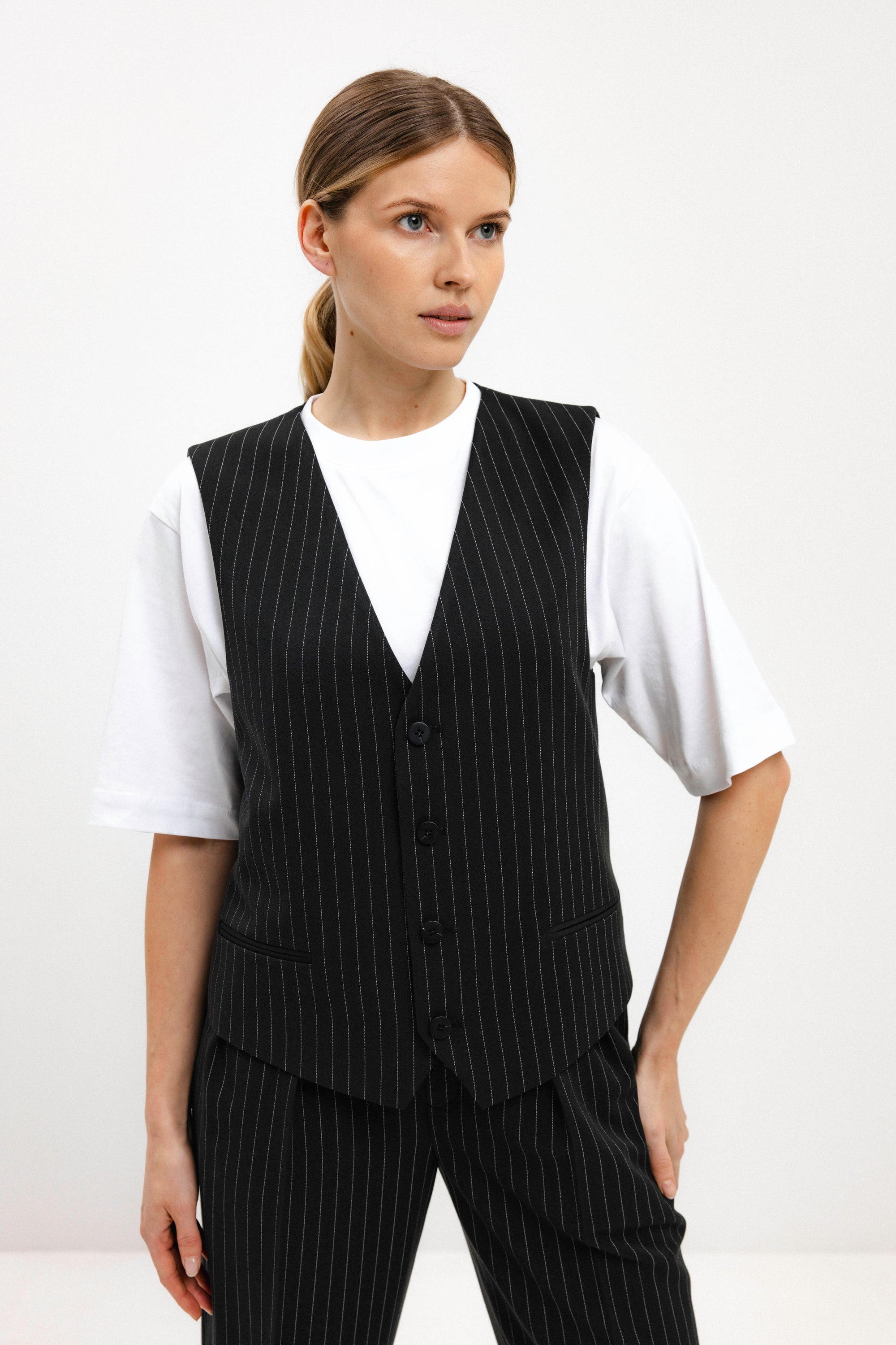 UNISEX STRIPED VEST