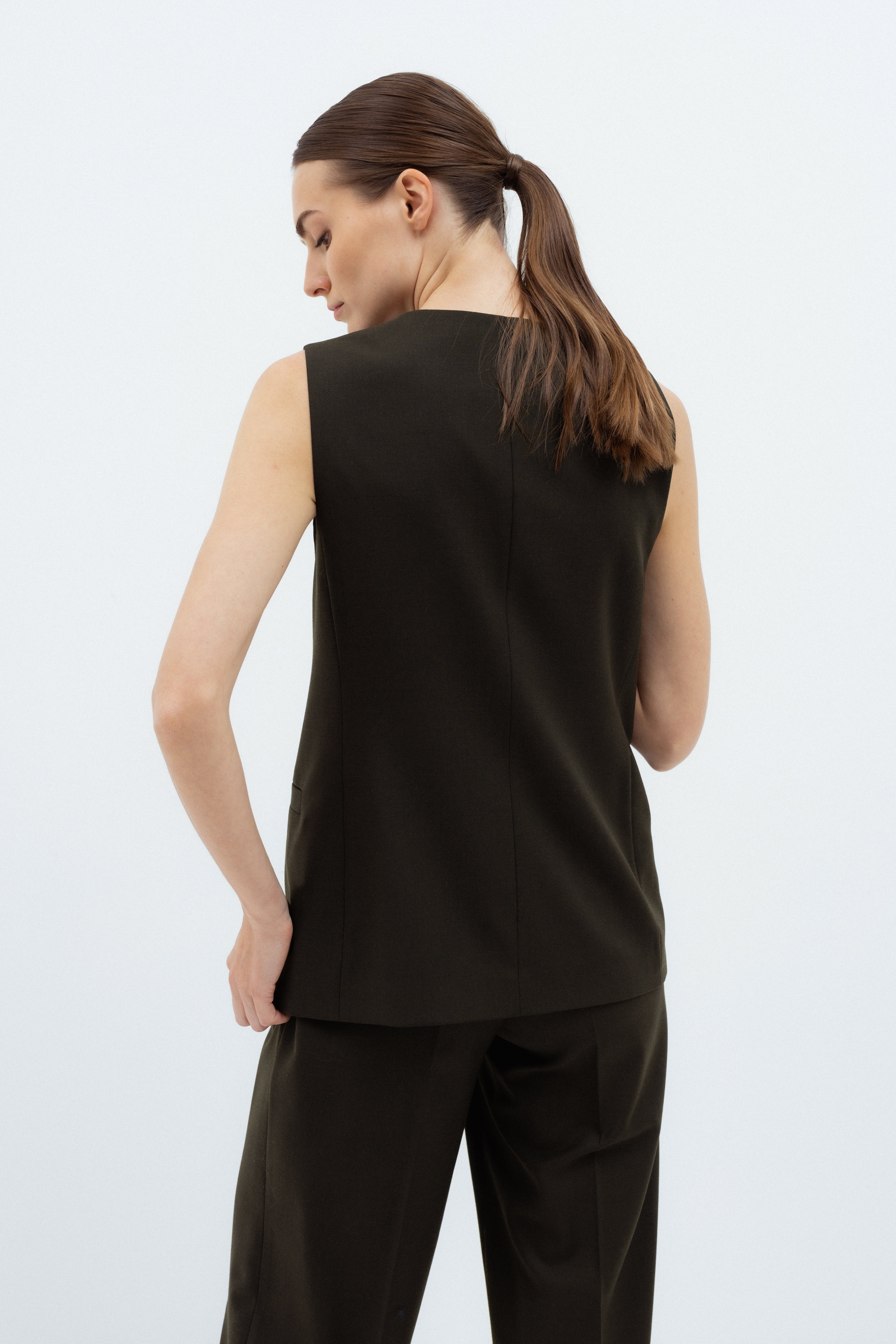 FOREST GREEN SUIT VEST