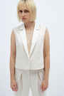 MILK-SHADE STRAIGHT VEST