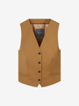 CAMEL SLIGHTLY FITTED VEST