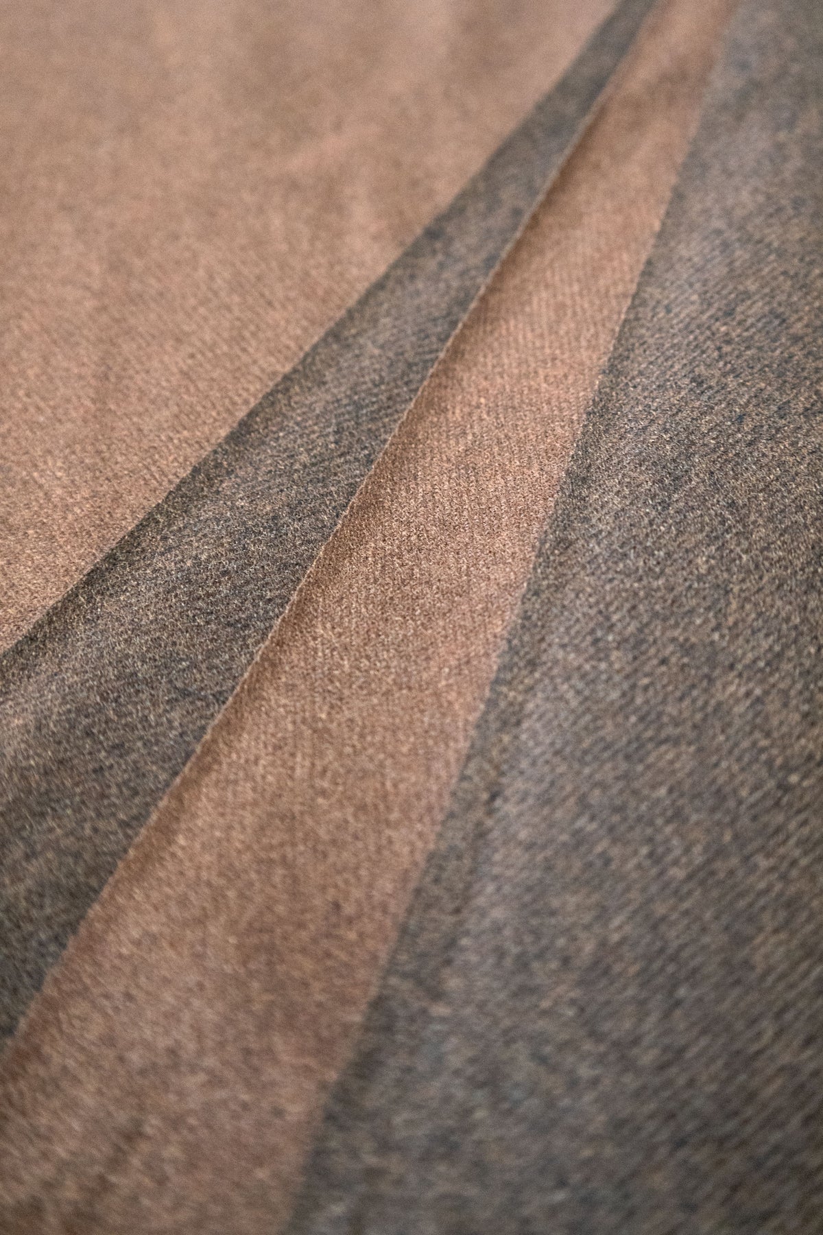 BROWN SCARF WITH WOOL