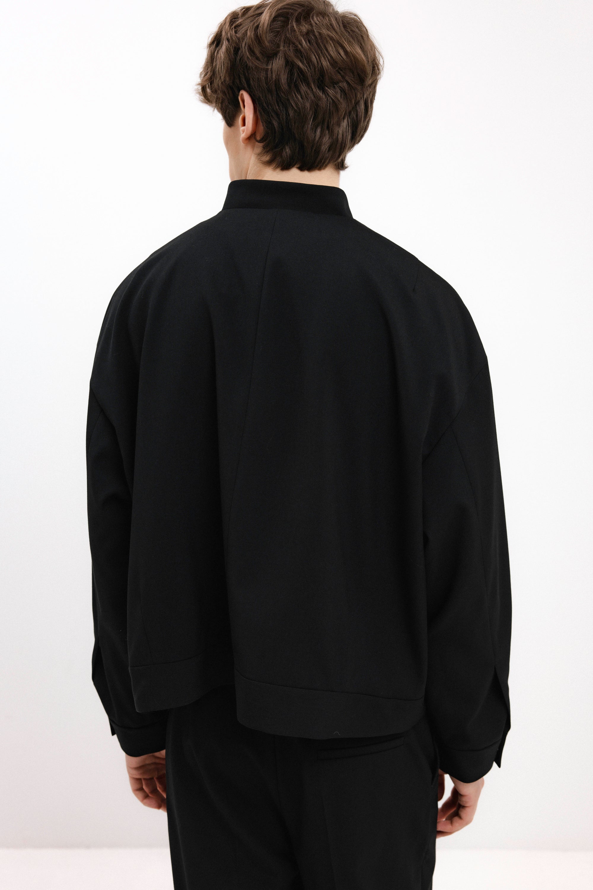 UNISEX BLACK BOMBER JACKET
