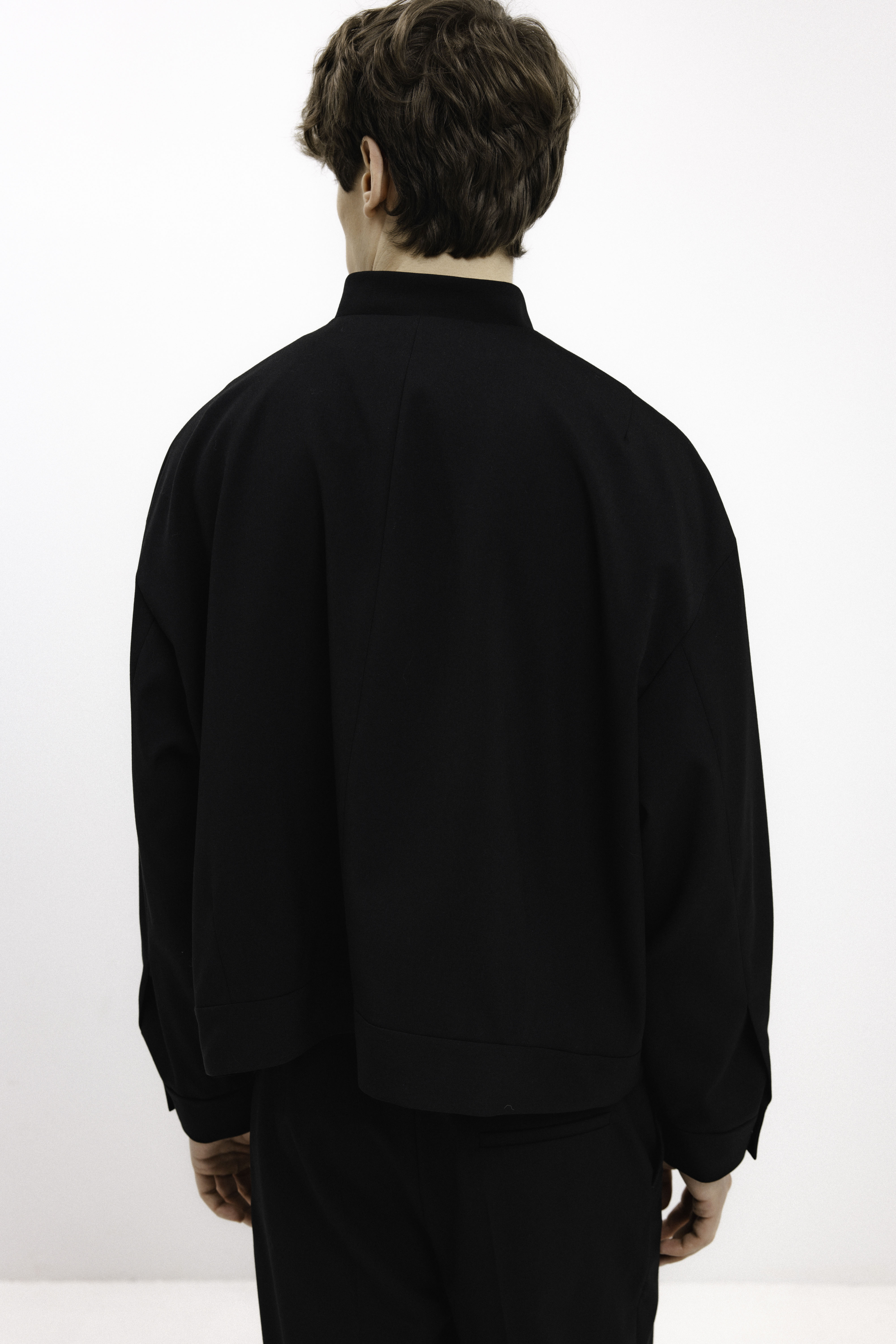 UNISEX BLACK BOMBER JACKET