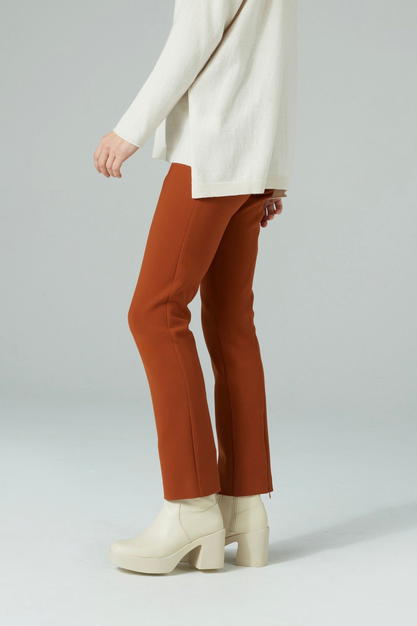 PENCIL FIT TROUSERS HAZEL